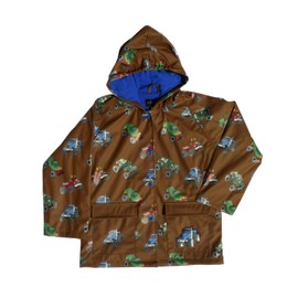 Foxfire for Kids Little Boys Monster Truck Raincoat 5 Brown