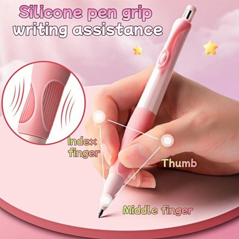 Inclock Handwriting thick mechanical pencils with grip: 2.0MM HB Pencil
