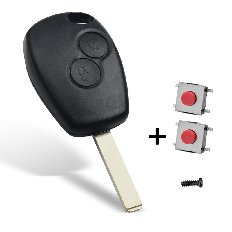 HooRLZ Key Shell for Renault Clio Modus Twingo Kangoo Key,