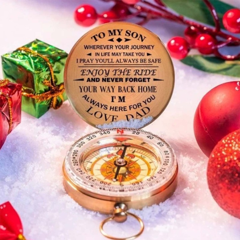 Luminous Compass Dad To Son Enjoy The Ride Gift for