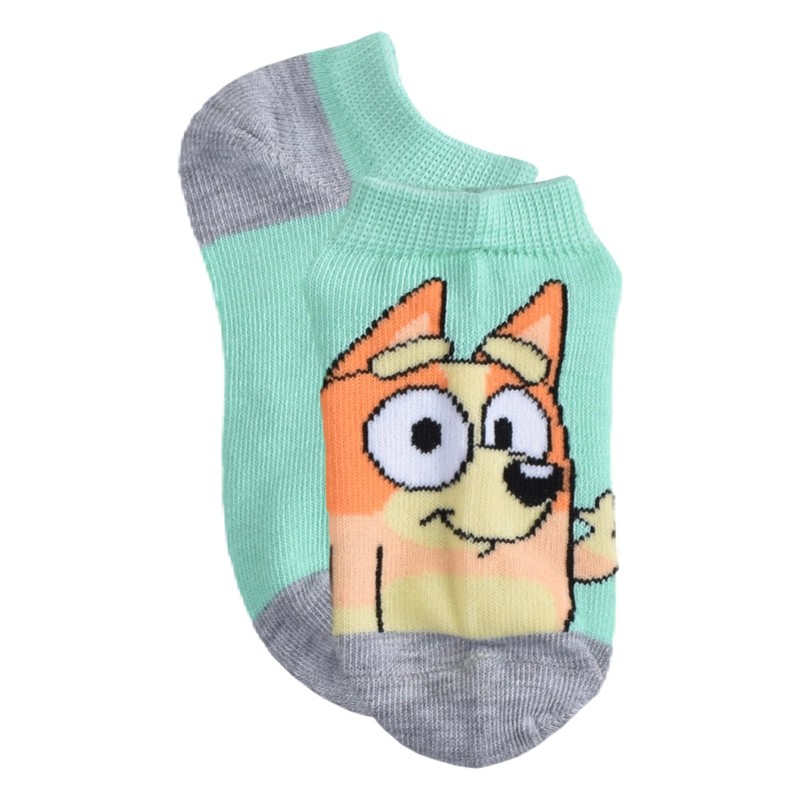 Bluey Kids No Show Socks, Blue, Small