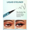 Double Ended Eyeliner Pen Quick Dry Waterproof Long Lasting Shimmer