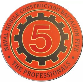 NMCB 5 ~ THE PROFESSIONALS ~  4"x4" VINYL STICKERS