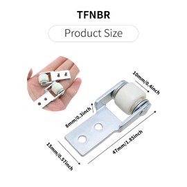 4PCS 15mm Dia Wheel Sliding Door Track Guide Wheel Roller for Furniture Rolling Cabinet Sliding Door Trundle Bed Drawers