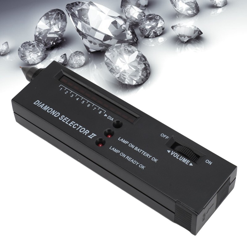 Diamond Tester Pen High Accuracy Jewelry Diamond Tester 60X Mini