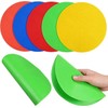 beiqilian 5pcs Football Logo Discs - Rubber Training Circles for