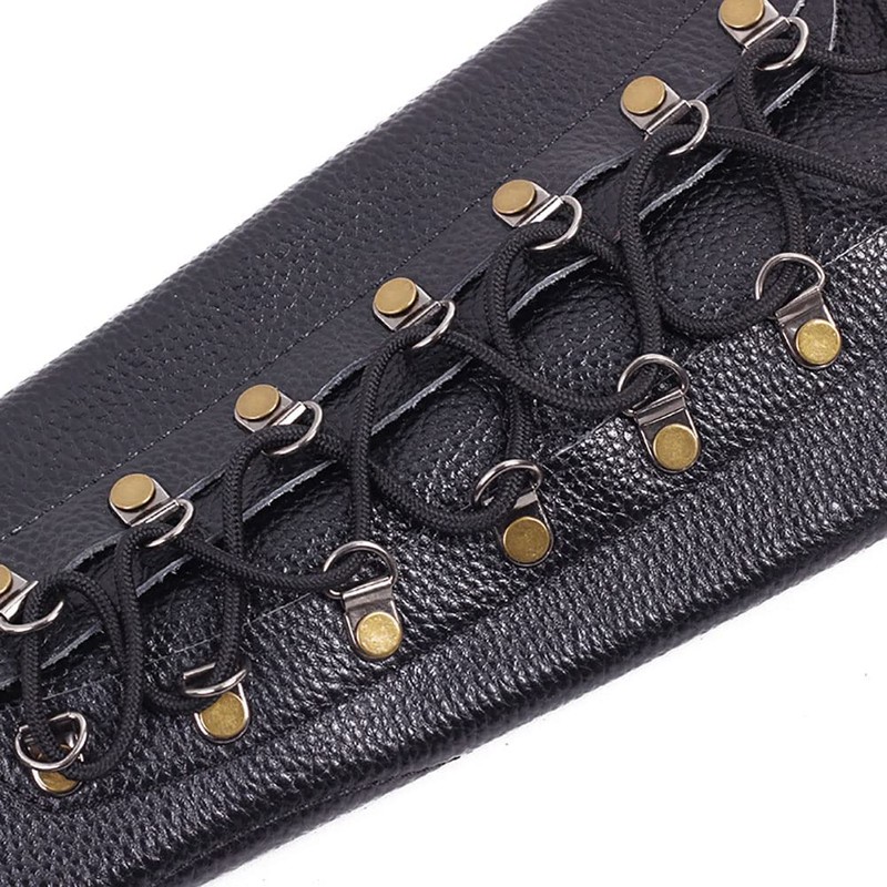 CENPEK 12.5" Adjustable Leather Elbow Protector Forearm Protector Archery Arm