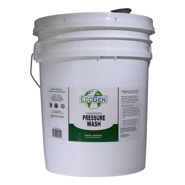 EcoGen ECOPRW-B Pressure Washer Cleaner Concentrate, 5 gal Bucket