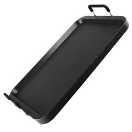 Non-Stick Aluminum Stove Top Flat Griddle, Warp-Resistant Double Burner Griddle Pan for Glass and Gas Stove, Great for Breakfast and Camping Indoor or Outdoor Size 17" x 10.5"
