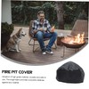 Mipcase Fire Pit Cover Heavy Duty Outdoor Stove Protector Round