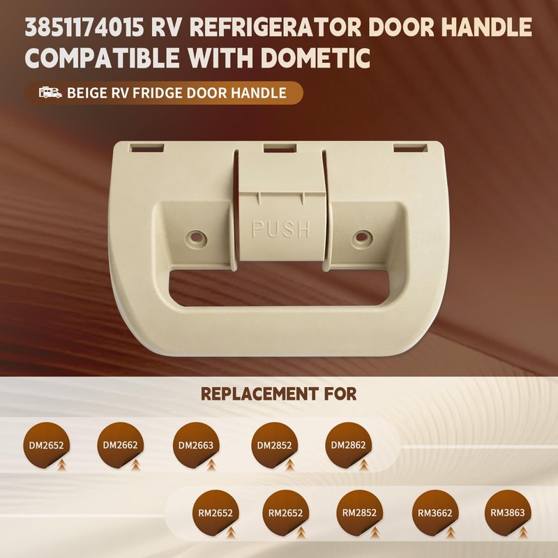 QJPT 2 Pack 3851174015 RV Refrigerator Door Handle Compatible with
