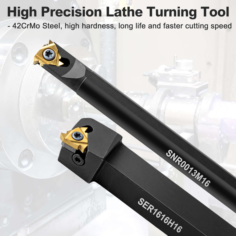 1/2" & 5/8" Threading Tool Holder Combo, Internal & External