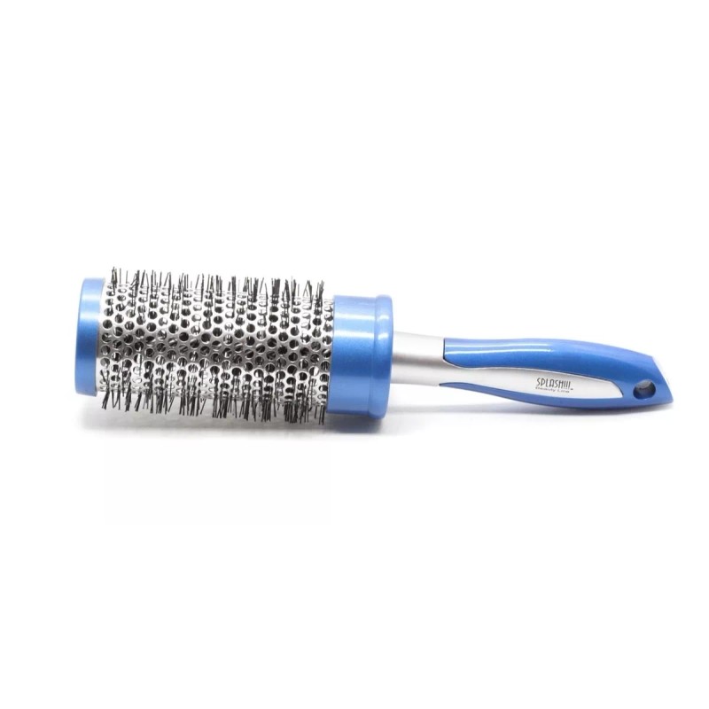 Splash!!! Cepillo Redondo Azul / Plata Para Brushing