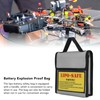 Lipo Battery Safety Bag Grey Fireproof Explosion Proof Battery Guard