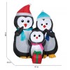 Gemmy Holiday Living  6-ft Lighted Penguin North Pole mailbox Christmas Inflatable