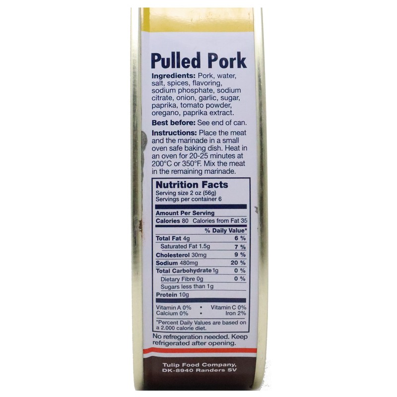 Tulip Pulled Pork, Marinated & fully cooked 12 oz