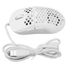 Wired Mouse Ergonomic White Adjustable DPI 6 Keys Hollowed Out