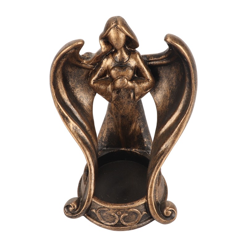 Candle Holder Resin Candlestick Base Angel Figurine Design Home Decoration
