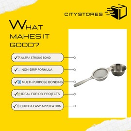 Citystores® Tea Strainer Infuser with Drip Bowl Stainless Steel Fine Mesh Durable and Reusable 1099