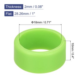 sourcing map Pack of 5 Rubber Bands Rings Non-Slip 1 Inch Green for Gift Wrap Cable Ties Package