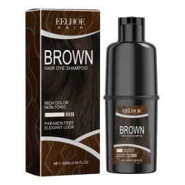 Champú Para Cabello Castaño, Tinte Instantáneo, Fácil De Apl