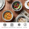 TP 12-Piece Dinnerware Set, Melamine Dishes Set with Bowls and