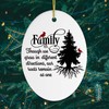 Lovely Family Quote Christmas Ornament (Oval)
