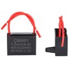 Greluma 2pcs 1.5uF 450V AC CBB61 Ceiling Fan Capacitor 50/60Hz