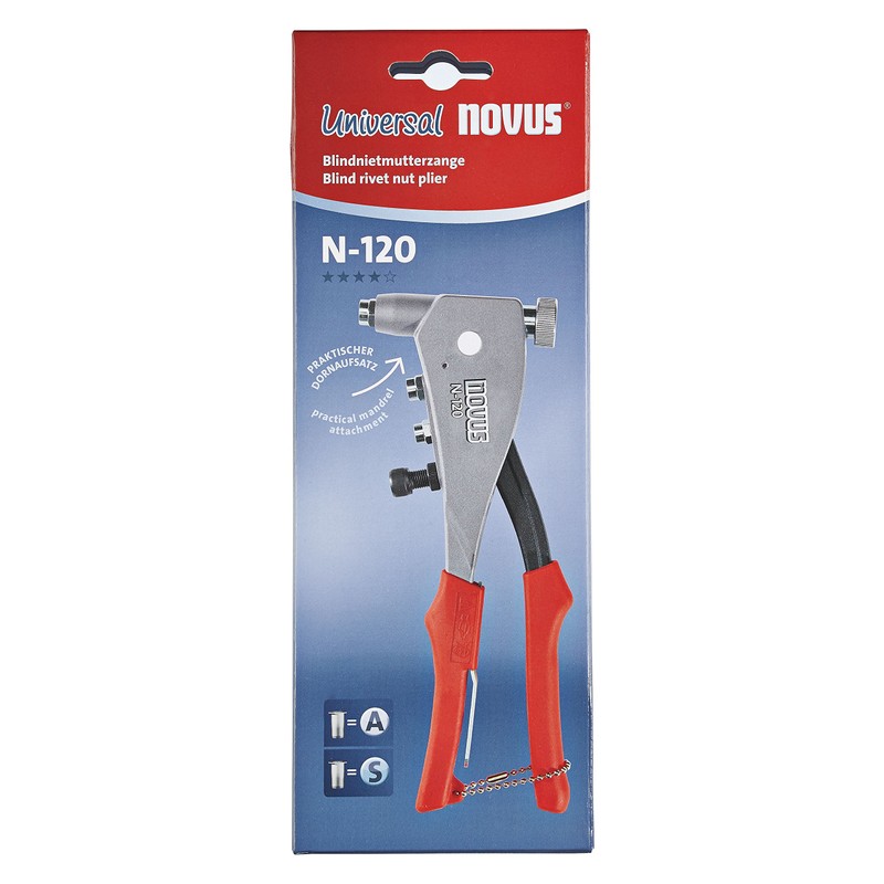 Novus 032 0045 Universal Blind Rivet Nut Pliers n 120