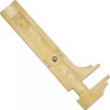 FindingKing Brass Gauge Bead Ruler Measure & Convert Inches/Metric