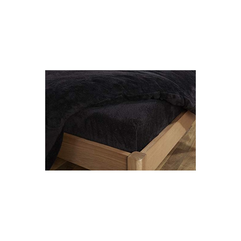 Brentfords Teddy Fleece Fitted Bed Sheet Thermal Warm Soft Luxury