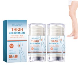 MINGRUO 2 pieces anti-chafing stick thigh, anti-chafing balm stick, anti-friction cream, anti-chafing balm, reduces friction and skin irritation for skin areas such as thighs