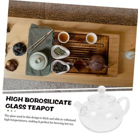 PRETYZOOM 3pcs Glass Teapot Kettle Small Teapot Tea Pots Teapots Water Pot Teapot Glass Clear Teapot Tea Ware Coffee Pot