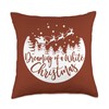 Smarty Pants Designs Dreaming of a White Christmas Holiday Throw