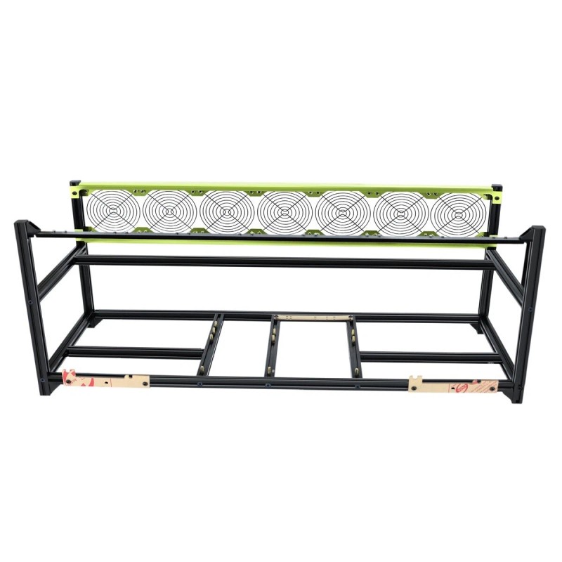 Veddha Miner 8 GPU Open Air Aluminum Mining Rig Frame