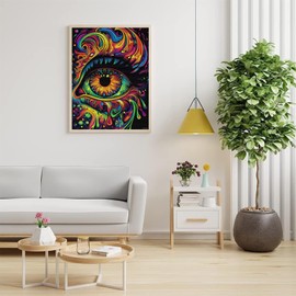 EATUKYIC Eye Diamond Painting Kits for Adults Eyes Diamond Art Kits for Adult Beginners Full Round Drill Diamond Art Painting Gem Art Kits for Home Wall Decor 12x16 inch