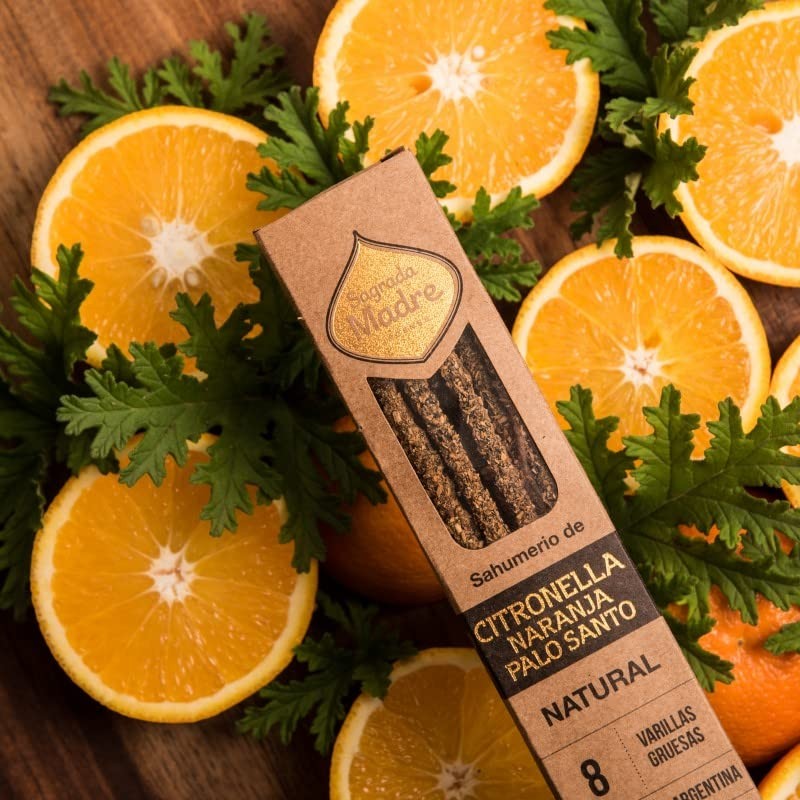 Organic Incense Natural Series Sacred Mother (Citronella-Orange-Palo Santo)