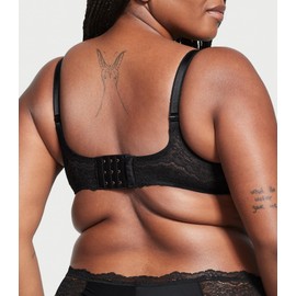 Victoria's Secret Dream Angels Push Up Bra, Padded, Plunge Neckline, Bras for Women, Black (38B)