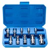 Spline Socket Bit Set 10pcs Square Triple Silver M4 -