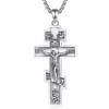 AEONSLOVE Orthodox Cross Necklace for Men Women 925 Sterling Silver