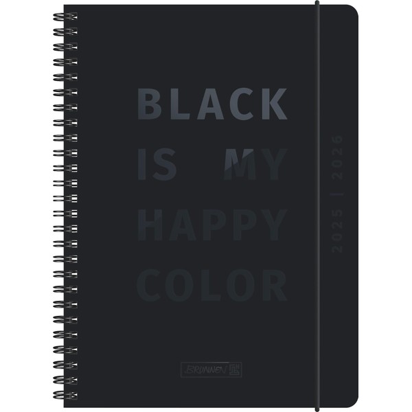 BRUNNEN School Diary '25/'26 "Black" | A5, Paper