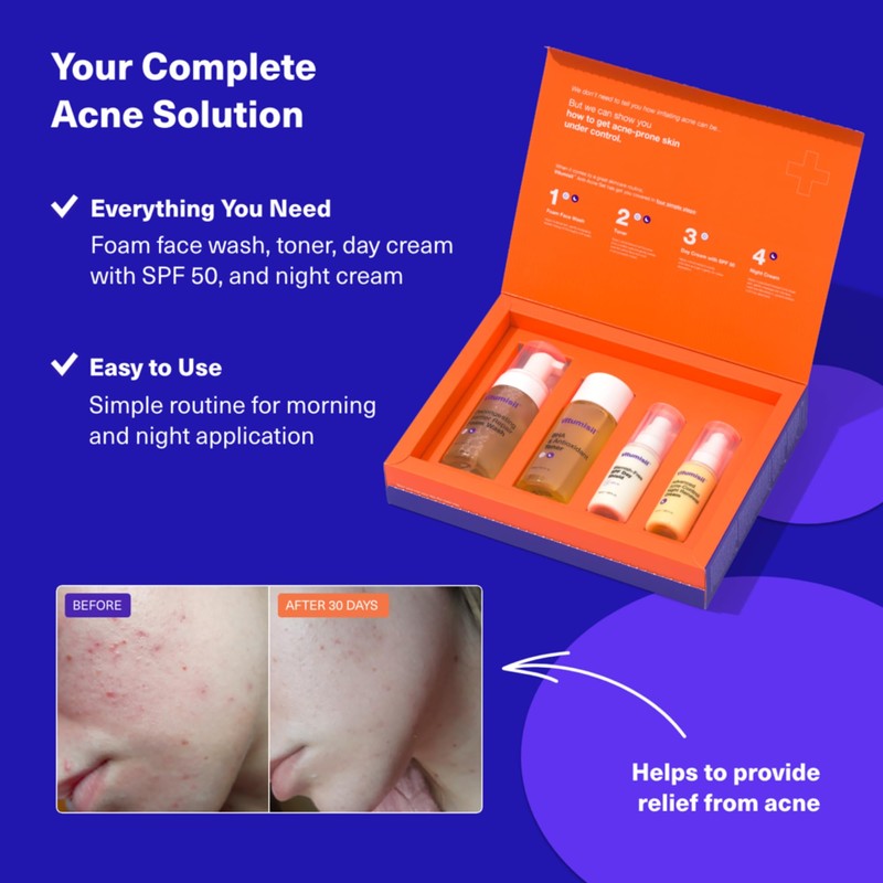 Dermz Acne Treatment - Acne Cream, SPF Face Protection, Face