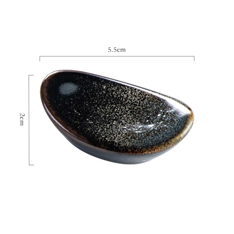 Housoutil Chopstick Rests Holders Ceramic, 2PCS Japanese Spoon Rest, Mini