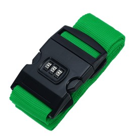 PATIKIL Luggage Straps, Suitcase Straps Adjustable Luggage Belts Strap with Combination Lock TSA Approved for Luggage Suitcases Travel, Grass Green