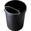 helit H6106995 Waste Bin Insert for Hanging, 6 Litre, Black