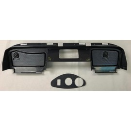Golf Cart Dash in Simulated Carbon Fiber to Fit 2015 Thru 2019 E-Z-Go Rxv 2nd Generation Cart. Includes 3 Hole Gauge Trim Plate.