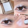 Pearlescent Ice Blue Glitter Eyeshadow - High Pigmented Cold Tone