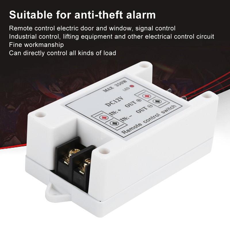 DC 12V Remote Control Switch Wireless Transmitter Receiver Controlling Electromagnetic