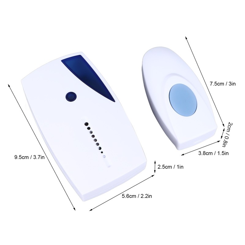 Wireless Doorbell 36 Ringtones Long Tranmission Range Electronic Doorbell for