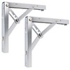 MS Beschläge Heavy Duty Folding Console 1 Pair Steel Shelf